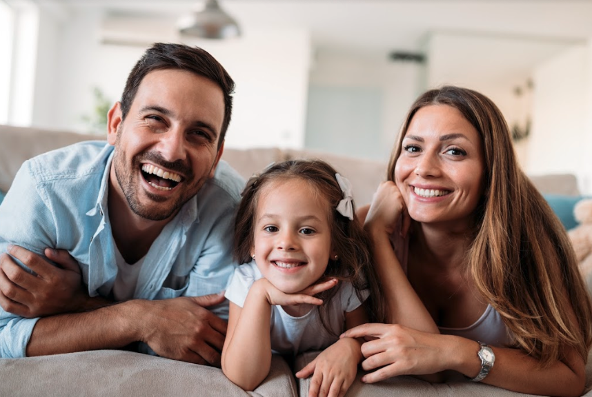 family laughing | family dentist apex, NC