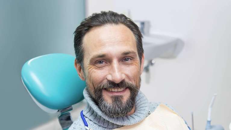 A patient after getting dental treatment without Anxiety in Apex, NC