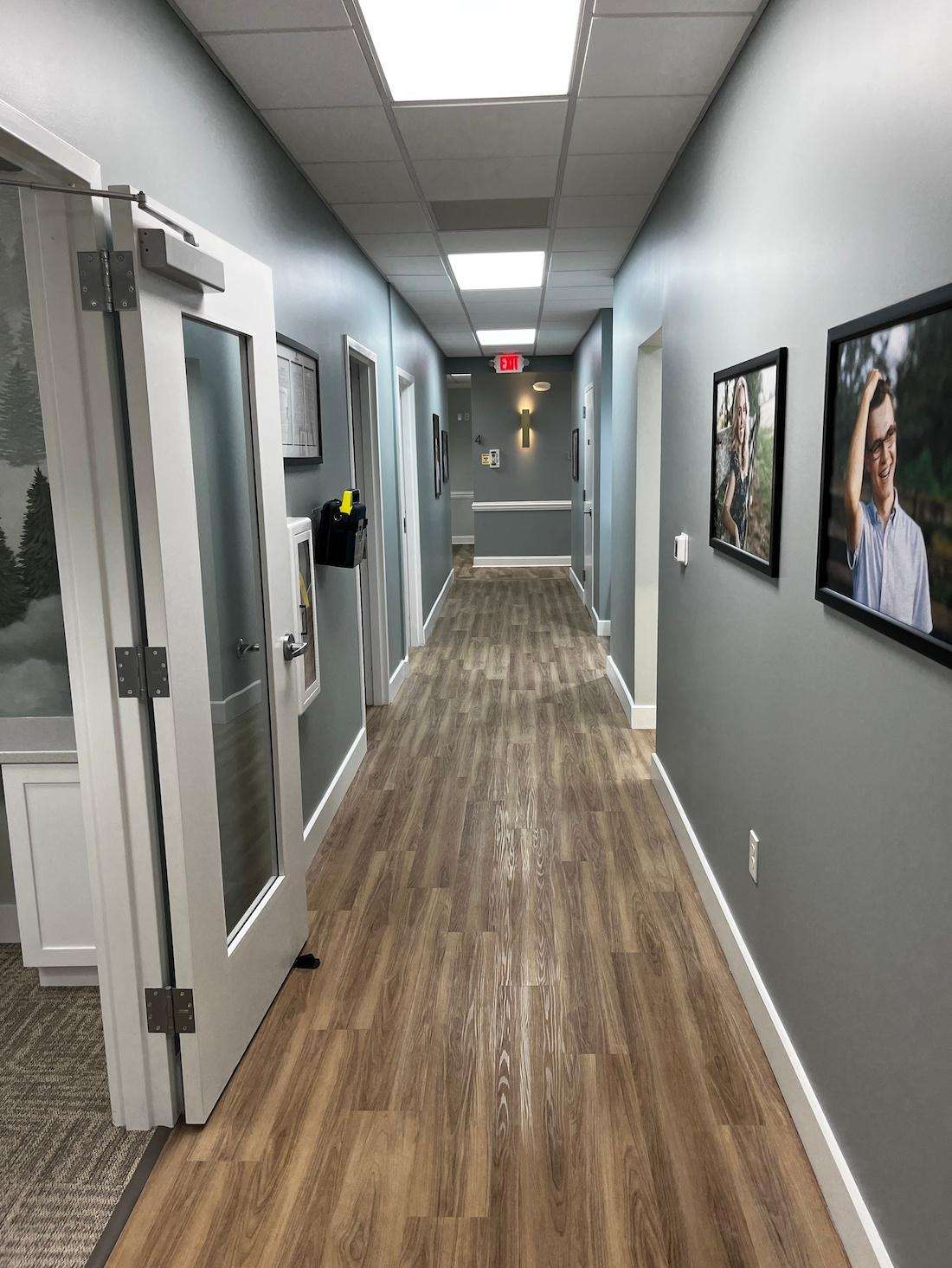 Hallway at Bass & Watson Family Dental