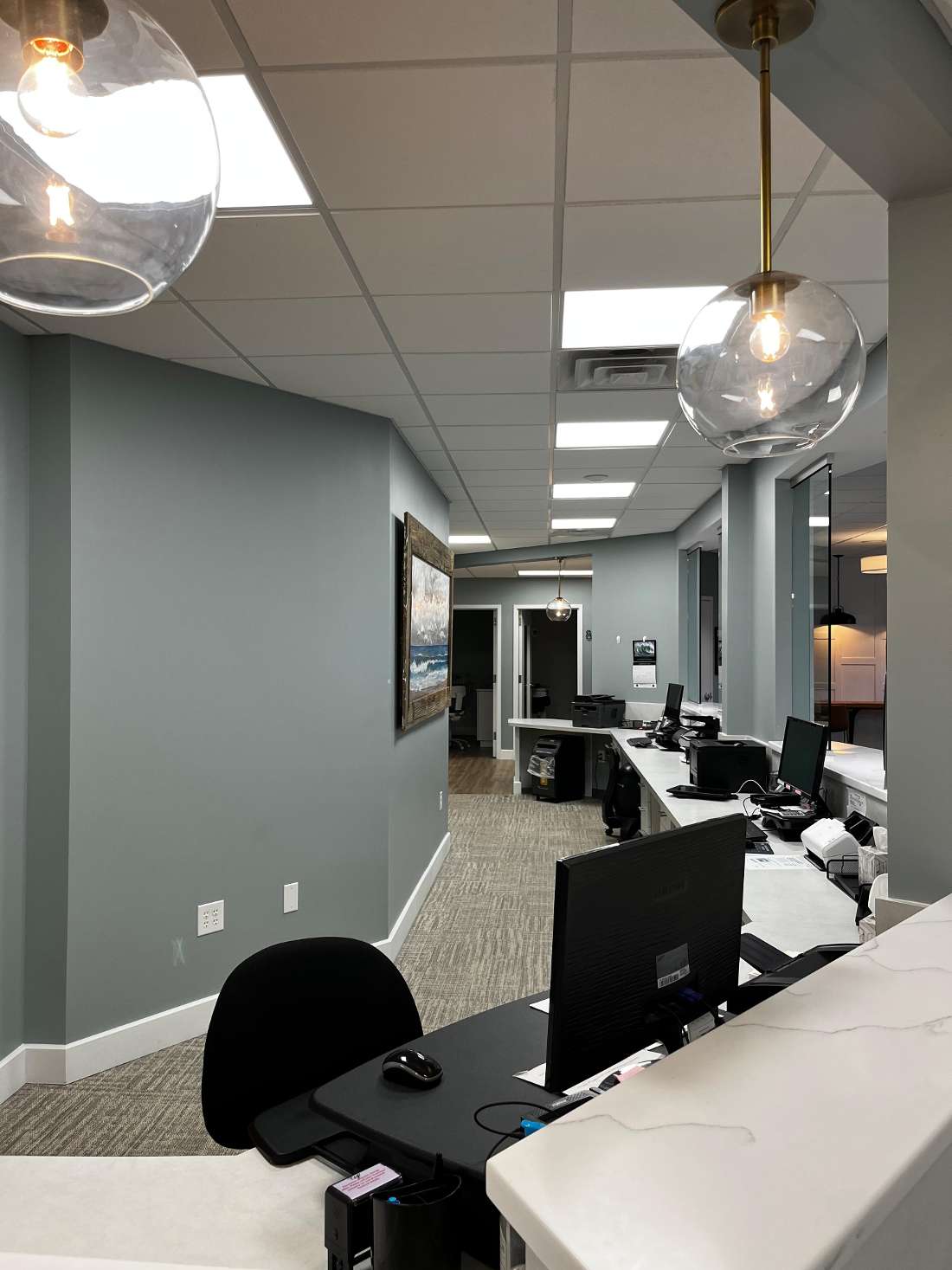front desk at Bass & Watson Family Dental