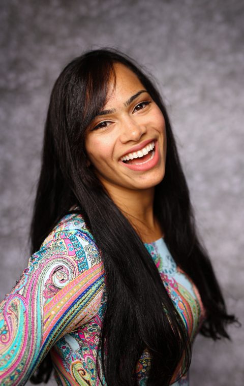 Woman smiling at the camera