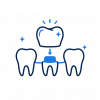 dental crown and bridge icon